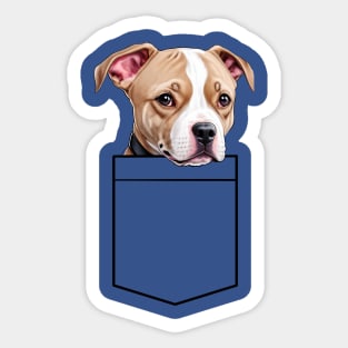 Puppy Breast Pocket Bag Sticker